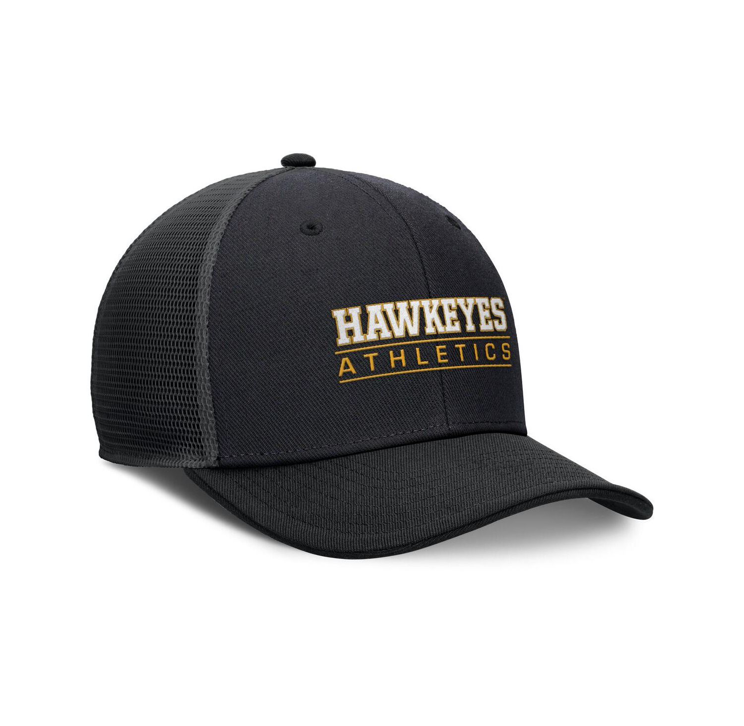 Men's Black Iowa Hawkeyes Rise Adjustable Hat