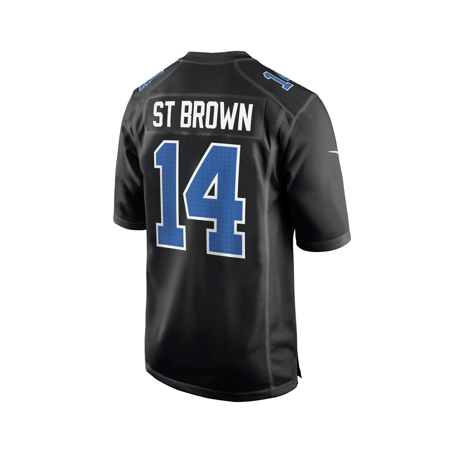 Men's Amon-Ra St. Brown Carbon Black Detroit Lions Carbon Fashion Jersey