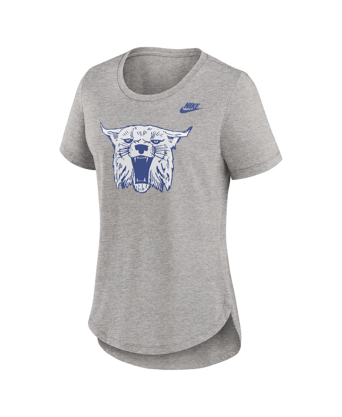 Nike Women's Heather Gray Kentucky Wildcats Legacy Tri-blend T-shirt In Heather Gray