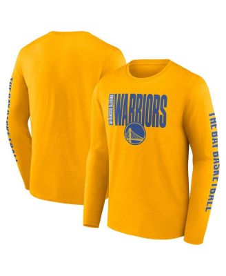Logo Athletic - Men's Gold Golden State Warriors Vision Long Sleeve T-Shirt