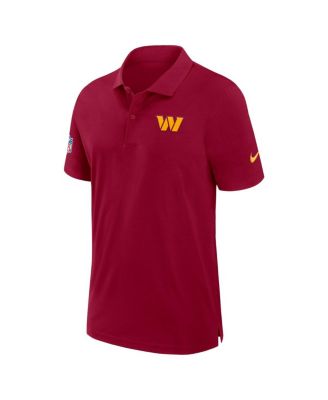 Men's Burgundy Washington Commanders 2024/25 Sideline Performance Polo