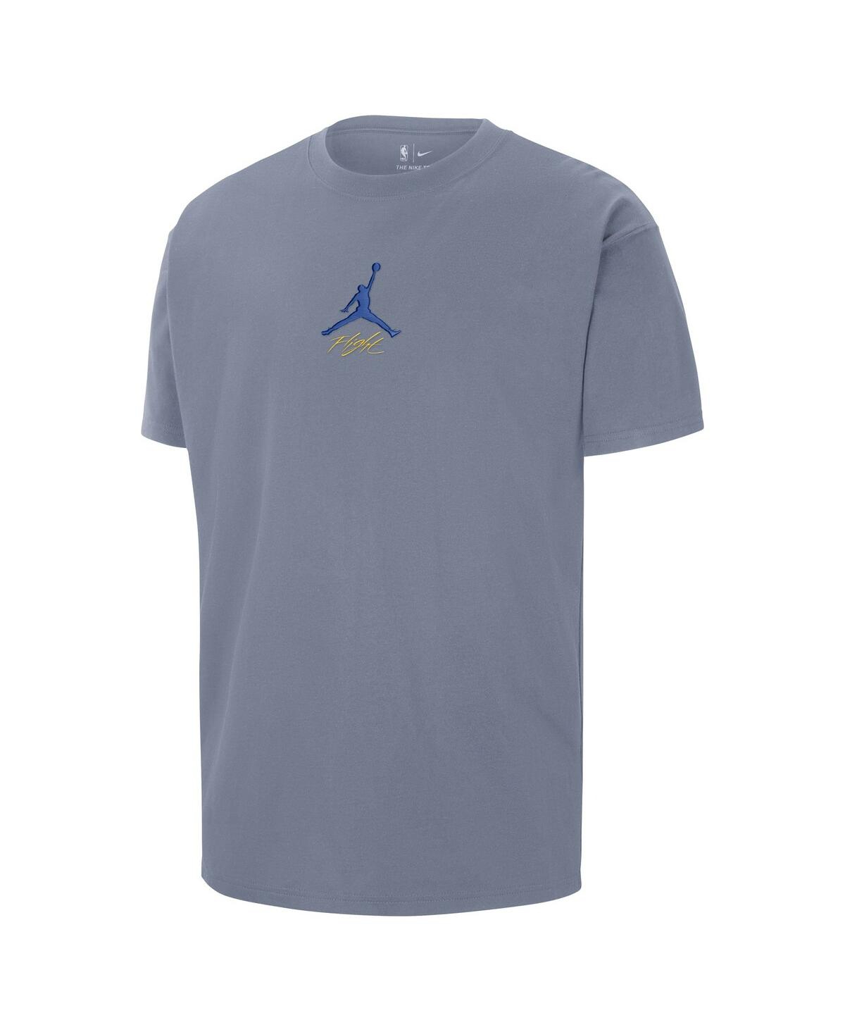 Jordan Men's Blue Golden State Warriors Statement Edition Jumpman Flight Heavyweight T-shirt In Blue