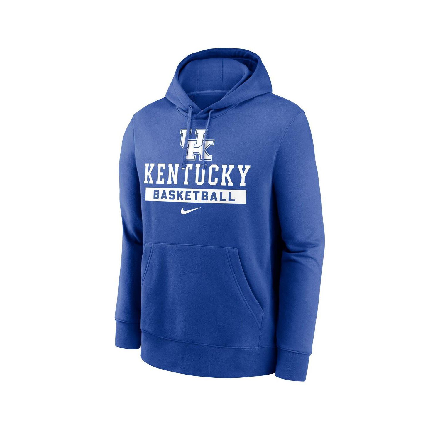 Men's Royal Kentucky Wildcats Basketball Stack Club Fleece Pullover