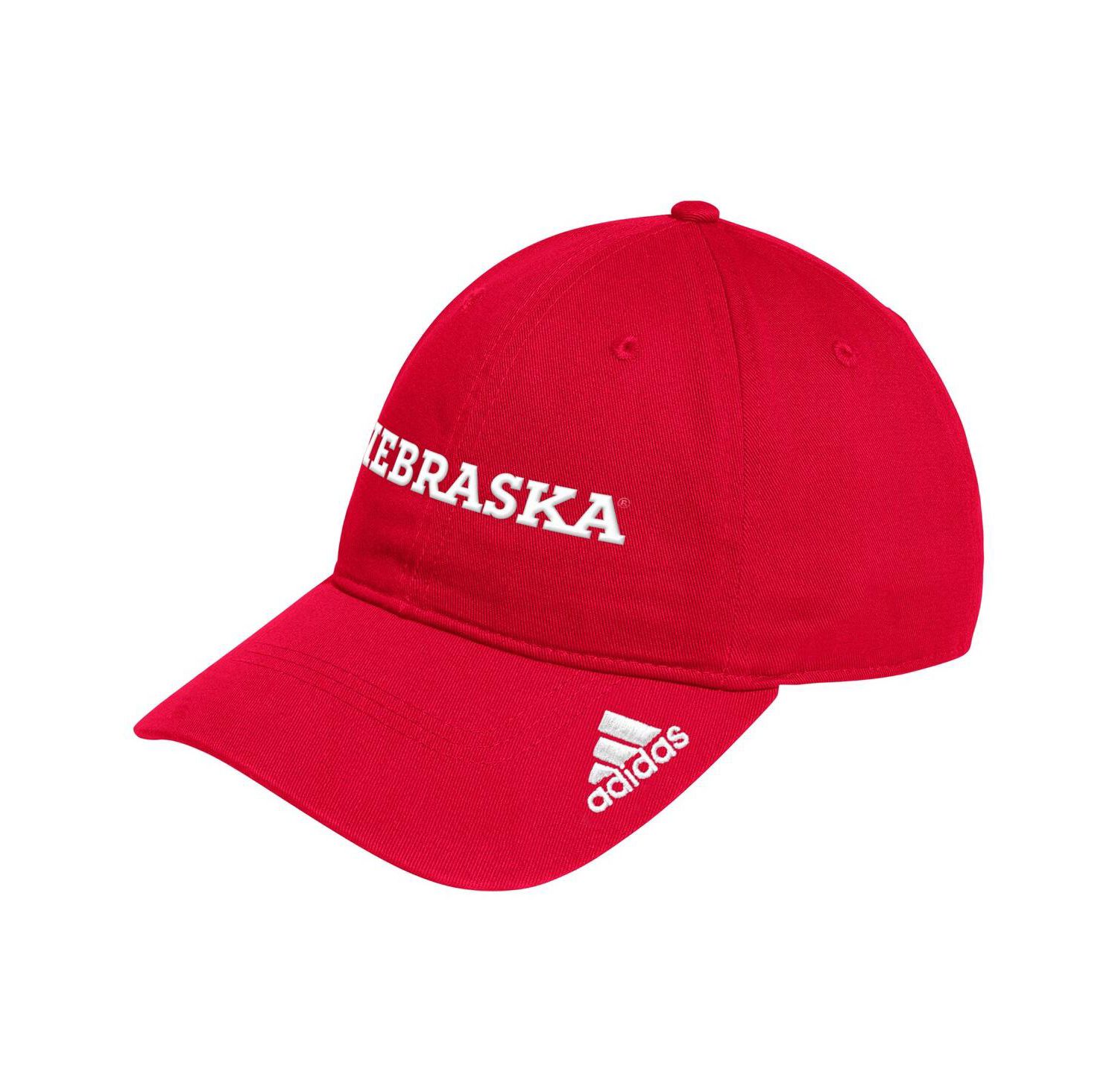 Men's Scarlet Nebraska Huskers Locker Room Wordmark Slouch Adjustable Hat