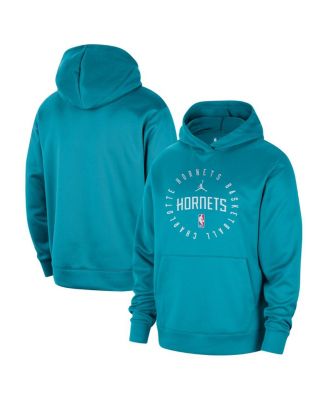 Jordan - Men's Teal Charlotte Hornets 2024/25 Spotlight On-Court Practice Performance Pullover Hoodie