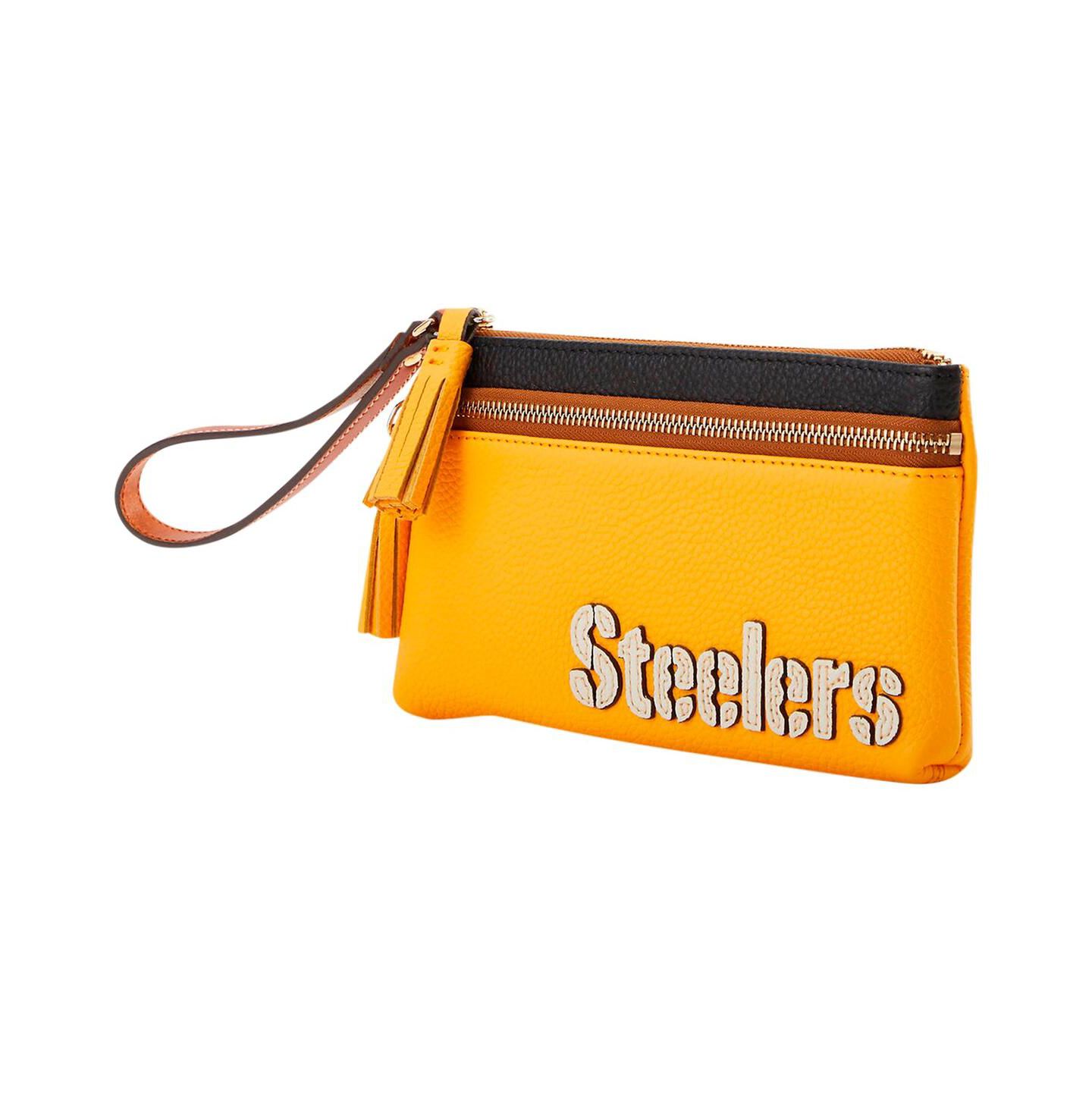 Женская сумка Dooney & Bourke Pittsburgh Steelers Infield Double-Zip Wristlet — фото 2
