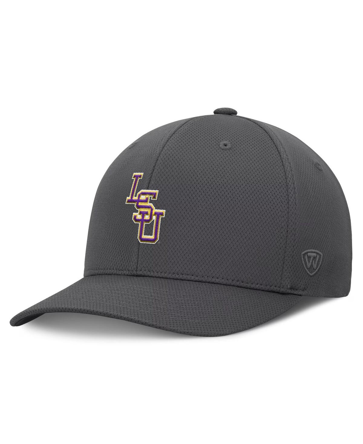 Top Of The World Men's Charcoal Lsu Tigers Reflex Logo Flex Hat In Charcoal