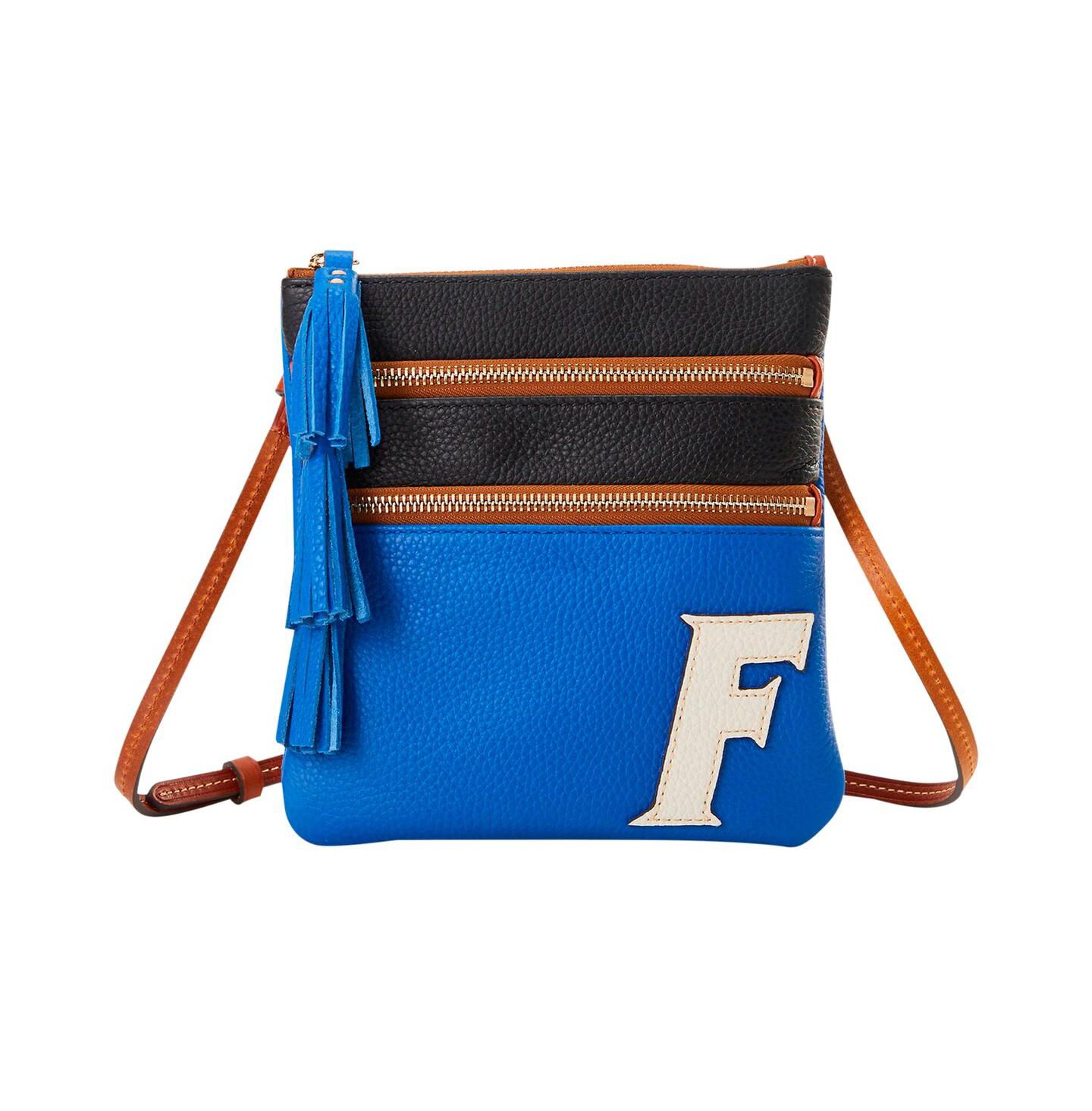 Женская сумка Dooney & Bourke Florida Gators Infield Triple Zip Crossbody Purse — фото 1