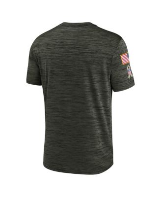 Men's Olive New York Jets Salute To Service Velocity Team T-Shirt