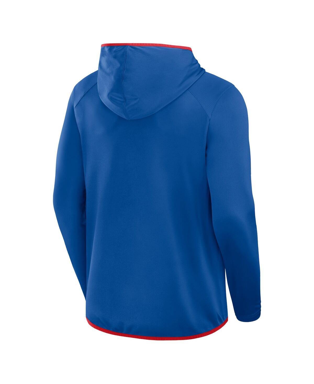 Fanatics Men's Royal Buffalo Bills Transitional Defender Hoodie Long Sleeve T-shirt In Royal