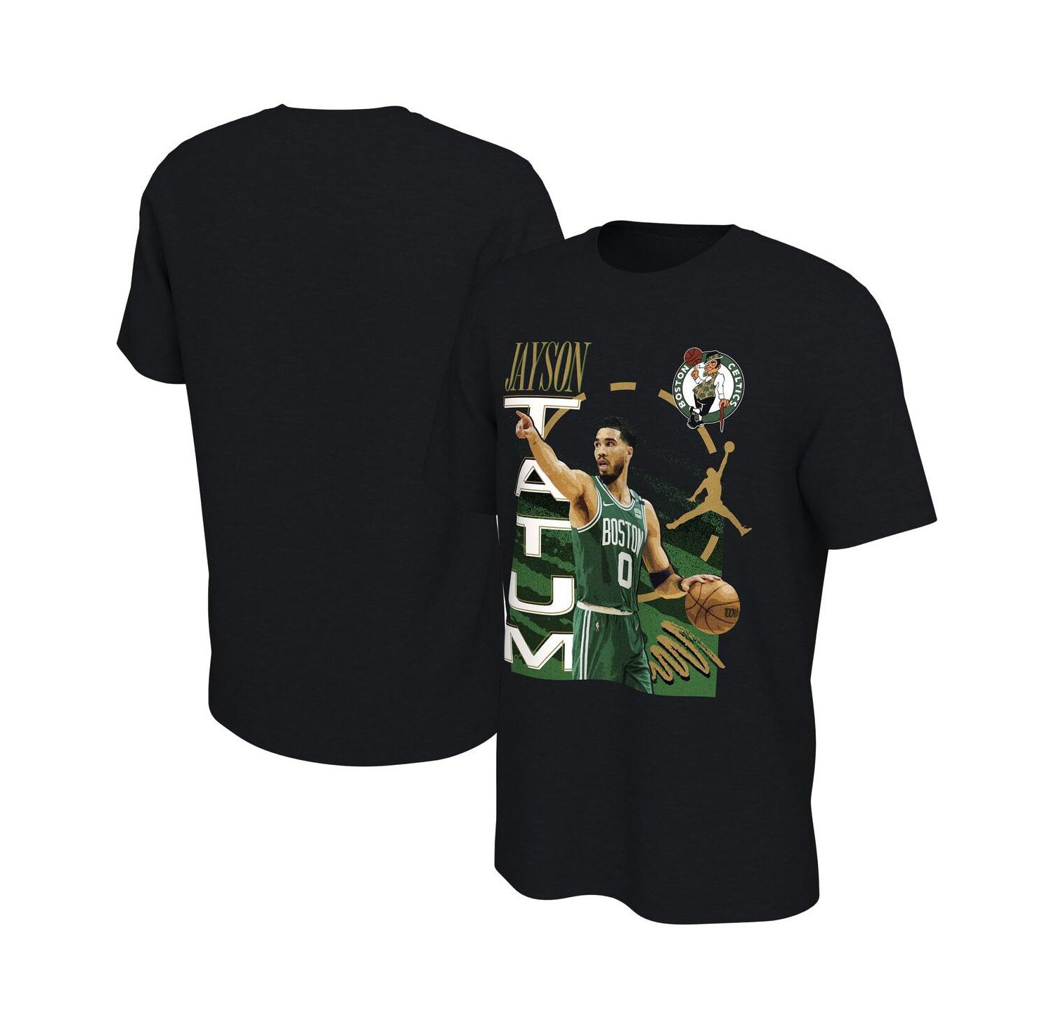 Men's Jayson Tatum Black Boston Celtics Player T-Shirt