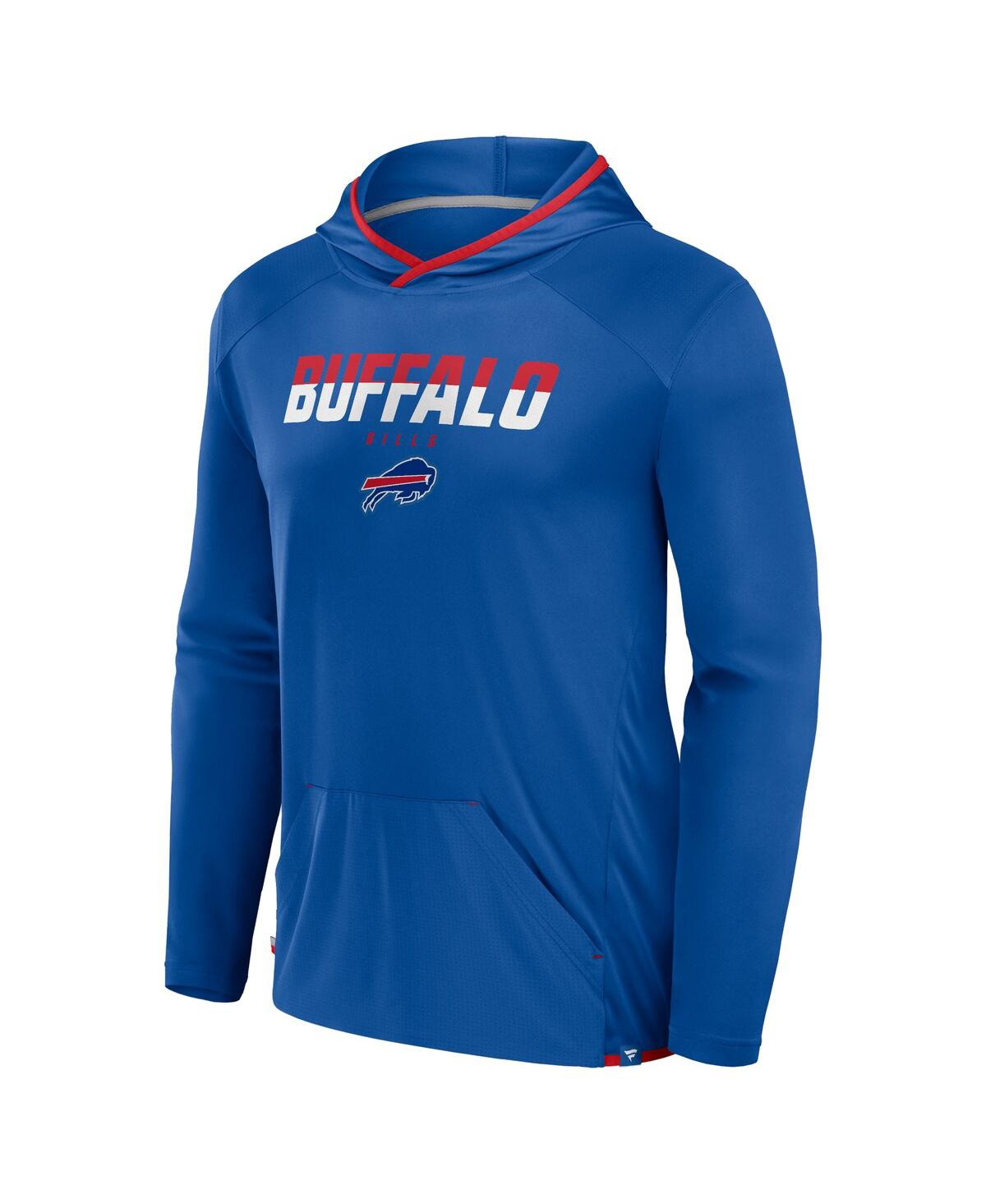 Fanatics Men's Royal Buffalo Bills Transitional Defender Hoodie Long Sleeve T-shirt In Royal