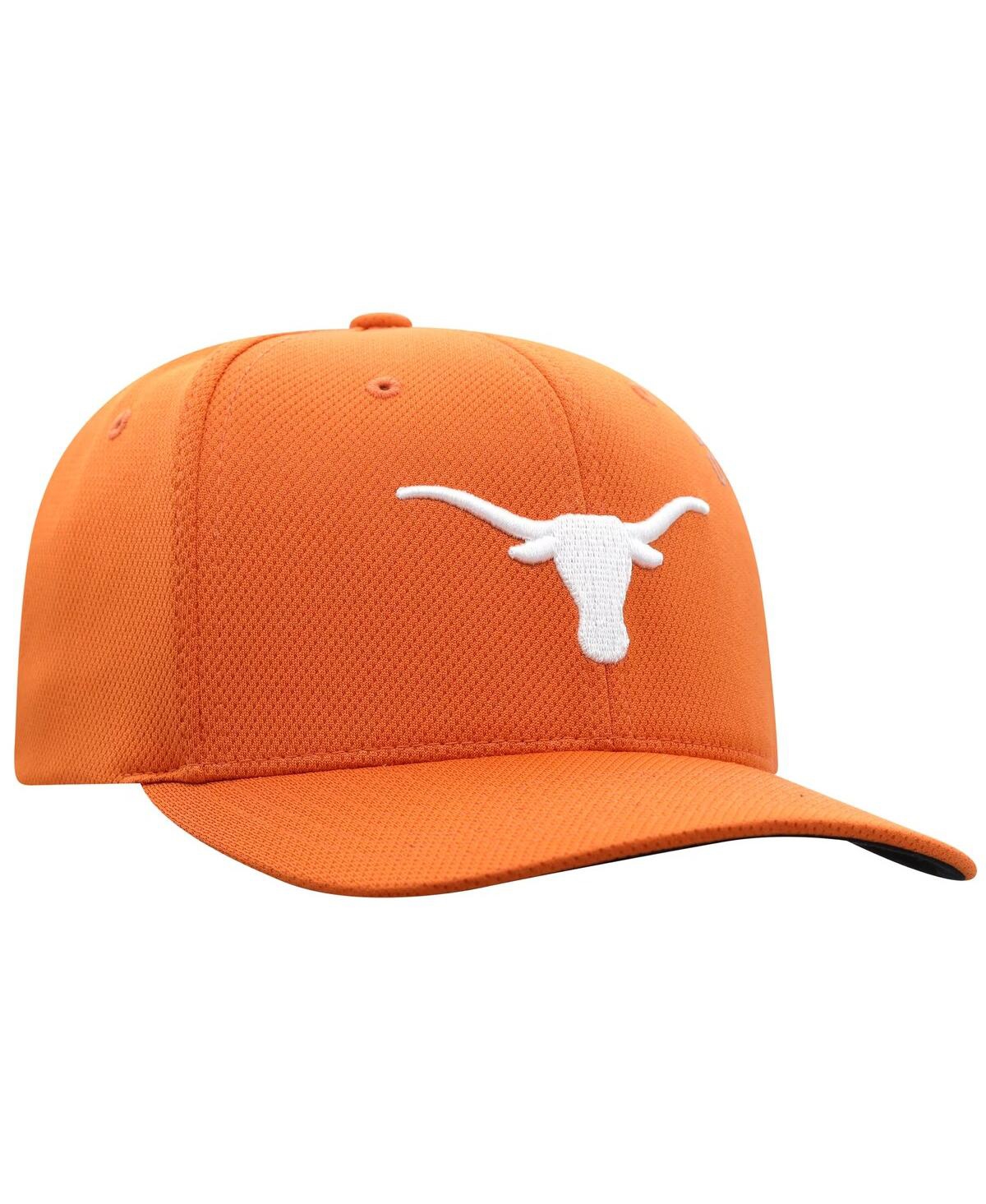 Top Of The World Men's Texas Orange Texas Longhorns Reflex 2.0 Flex Fit Hat In Burnt Orange