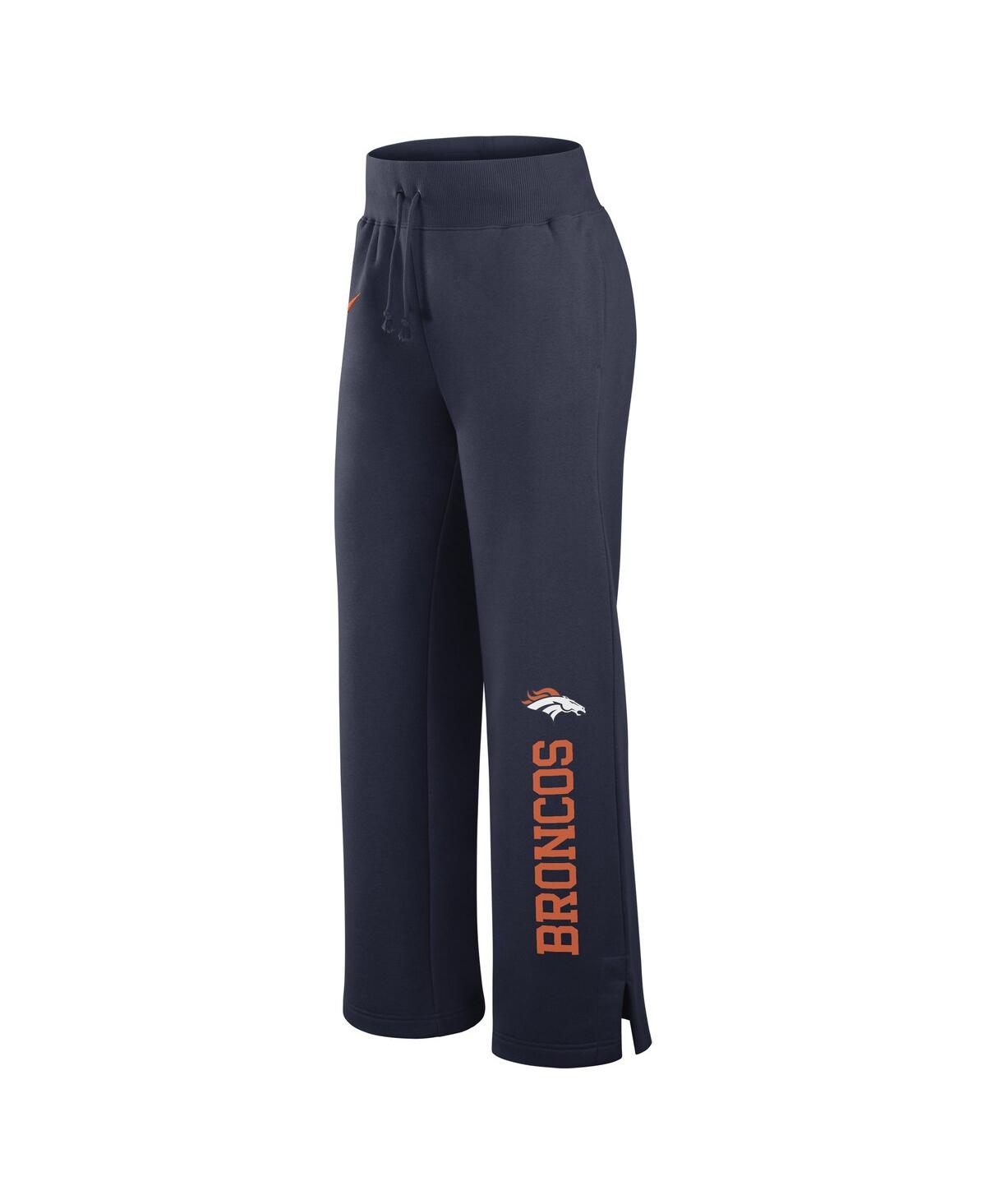 Nike Women's Navy Denver Broncos Phoenix Casual Pants In Navy