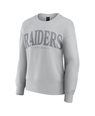 Women's Gray Las Vegas Raiders Elements Pullover Sweatshirt