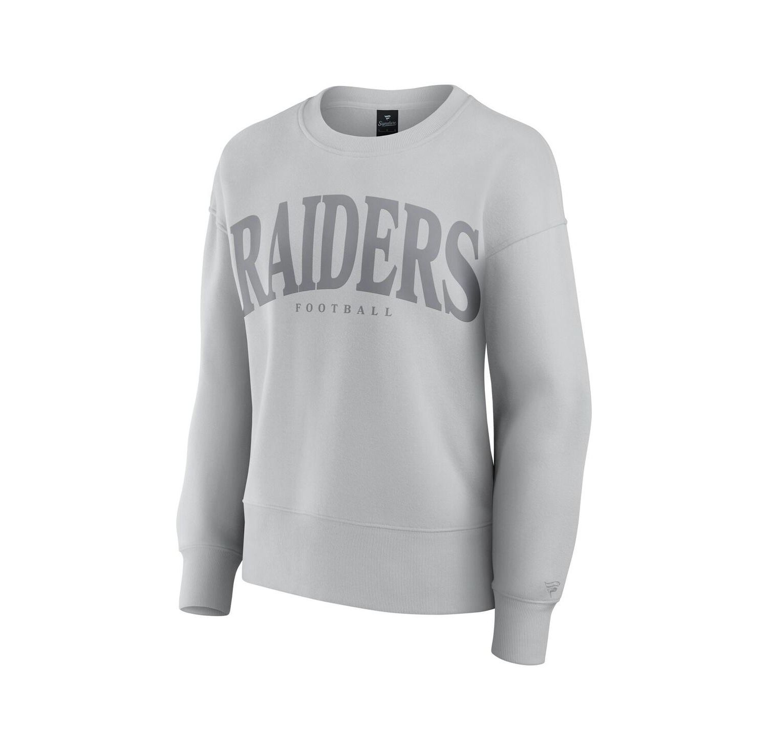 Women's Gray Las Vegas Raiders Elements Pullover Sweatshirt