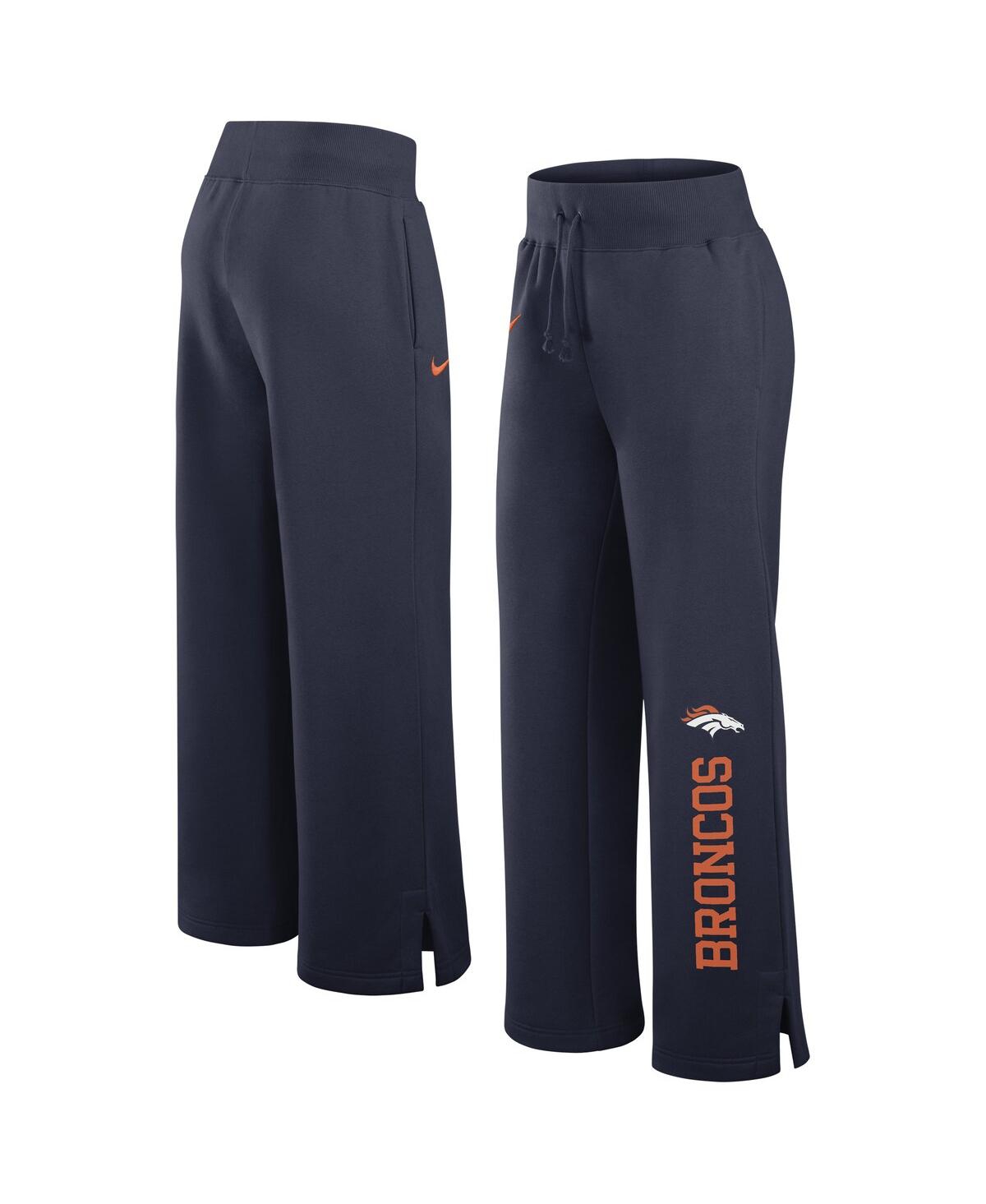 Nike Women's Navy Denver Broncos Phoenix Casual Pants In Navy