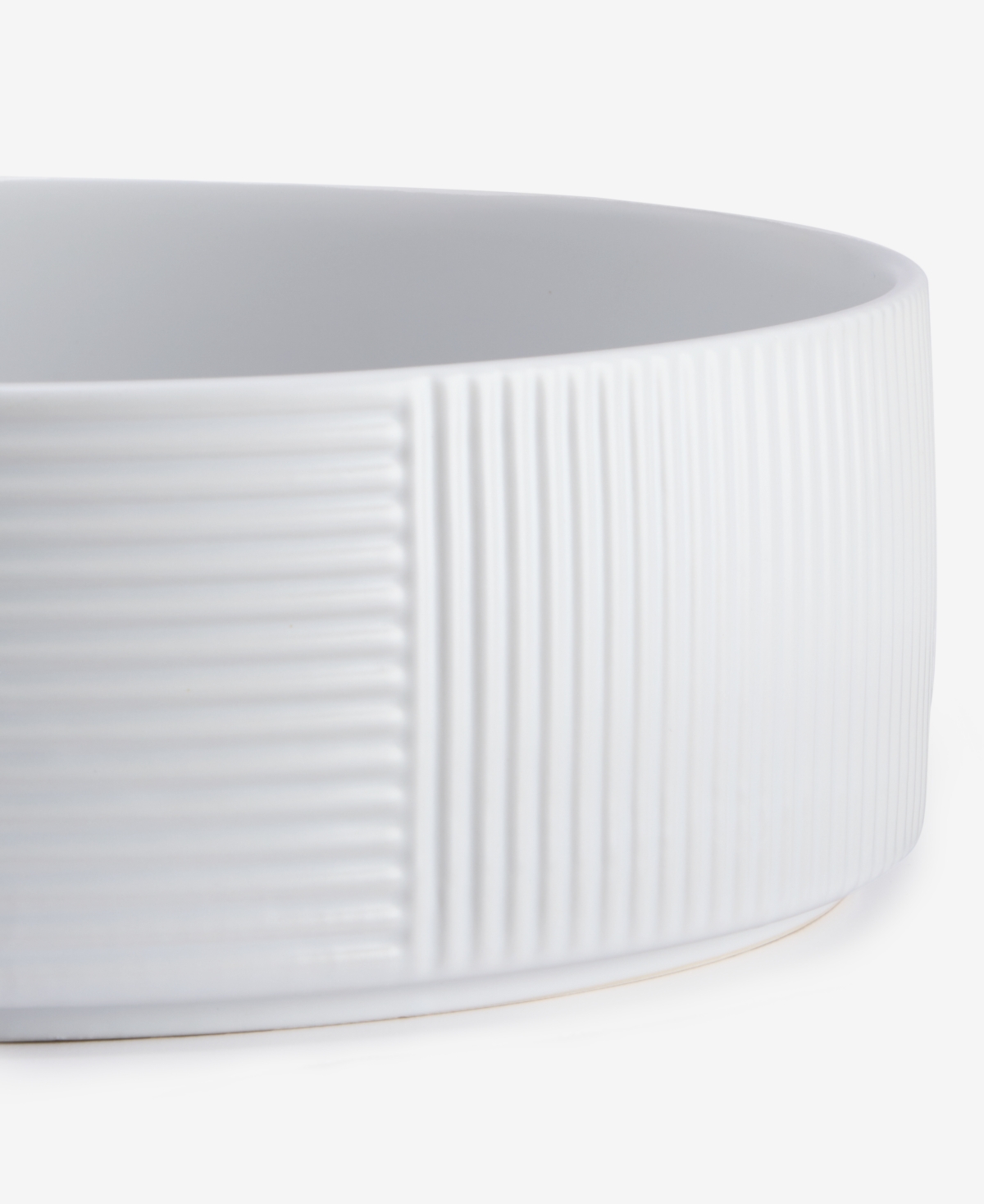 The Cellar Aaden Textured Serving Bowl, Exclusively At Macy's In White