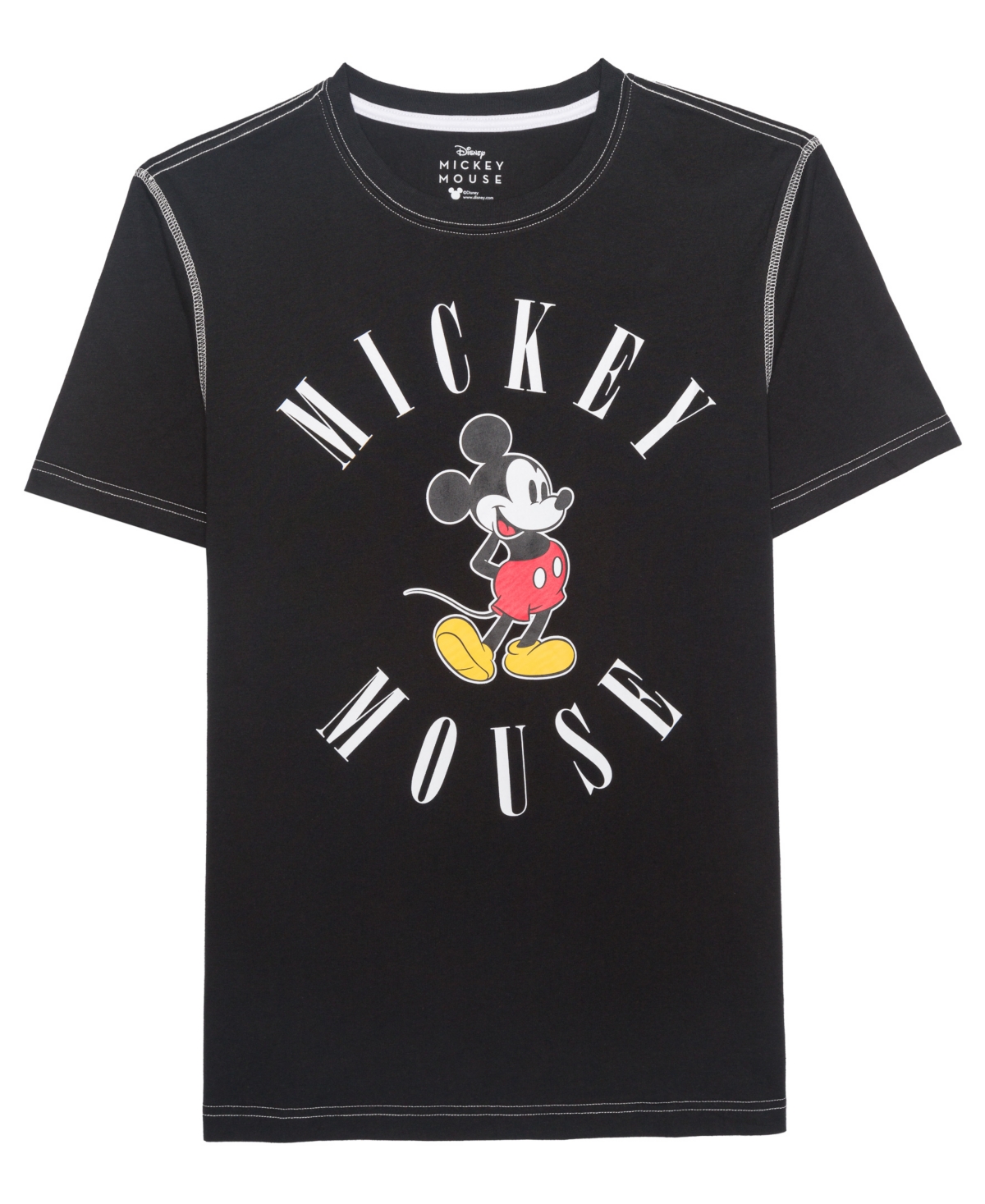 Men's Mickey Mouse Short Sleeve T-Shirt - Black