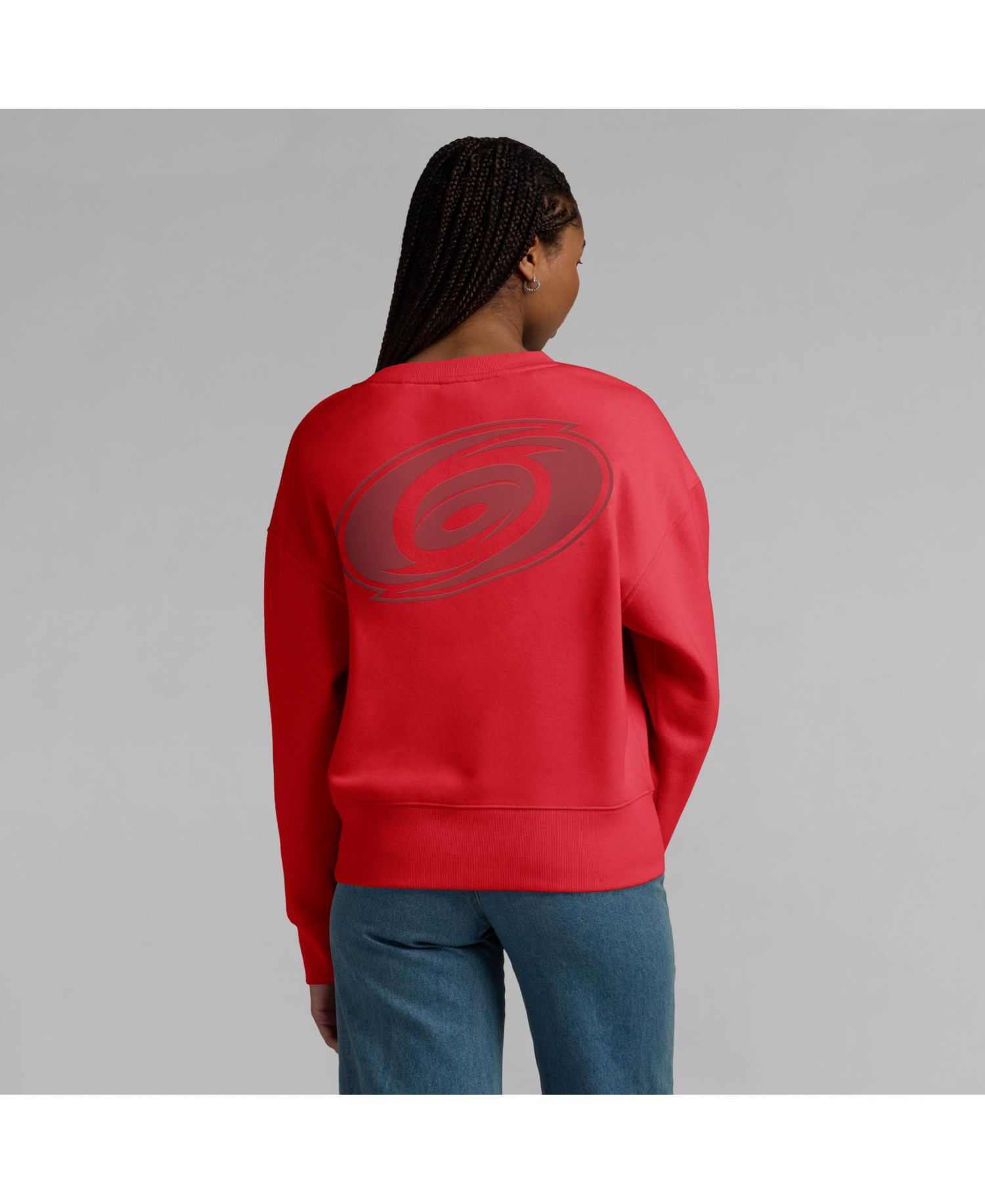 Women's Red Carolina Hurricanes Elements Flow Pullover Sweatshirt