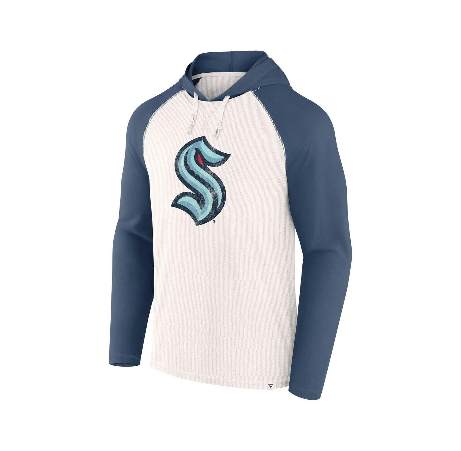 Men's White Seattle Kraken Vintage Winger Pullover Hoodie