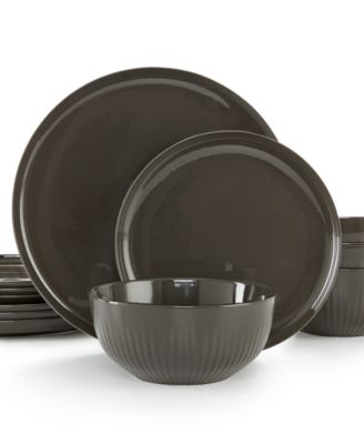 Hotel Collection - Modern Bisque Dinnerware Collection Porcelain 12-Pc. Dinnerware Set