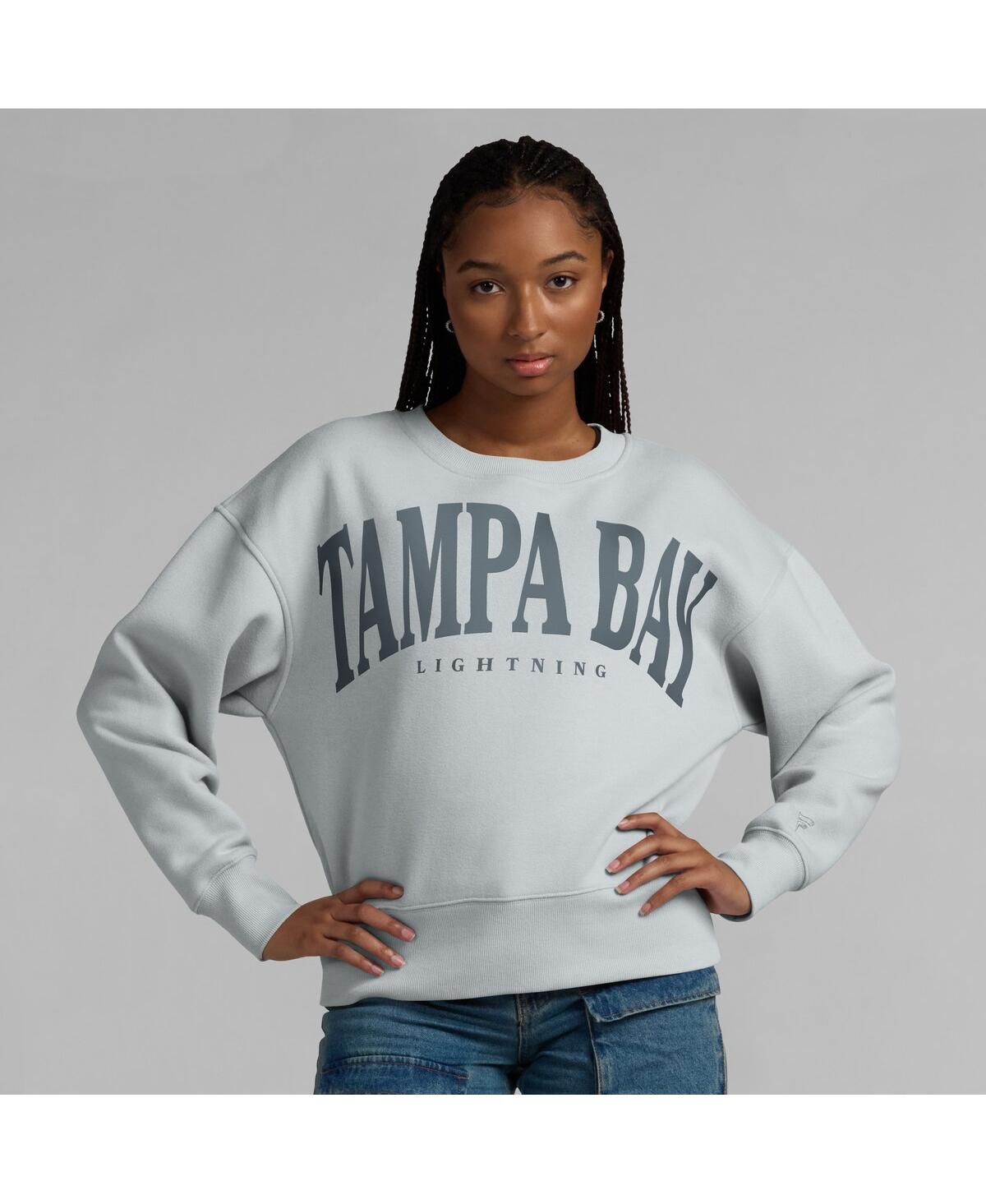 Fanatics Women's Gray Tampa Bay Lightning Elements Flow Pullover Sweatshirt In Gray