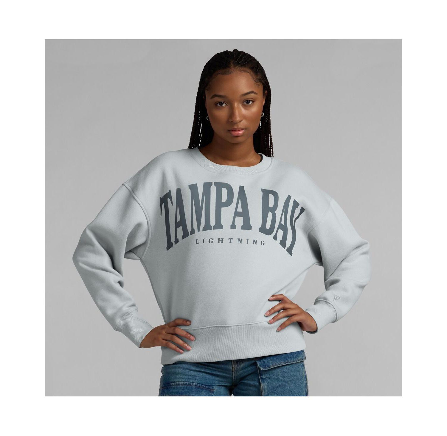 Women's Gray Tampa Bay Lightning Elements Flow Pullover Sweatshirt