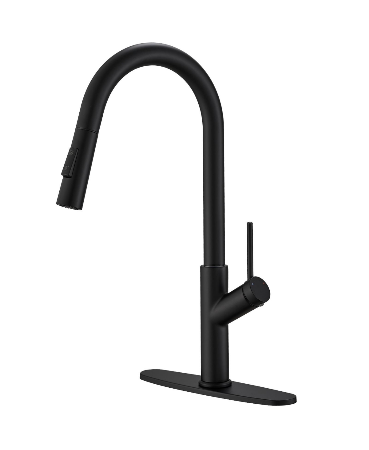 Single Handle Pull Down Sprayer Kitchen Faucet - Brushed nickel