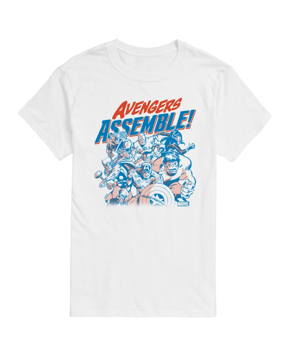 Airwaves Men's The Avengers Short Sleeve T-shirt In White
