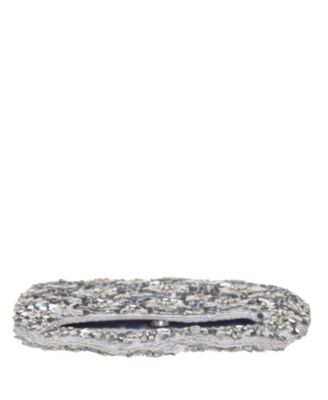 Floral Patterned Sequin Hobo Bag