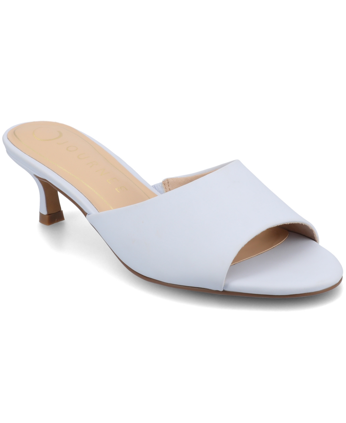 Shop Journee Collection Women's Jeylah Kitten Heel Dress Sandals In Light Blue