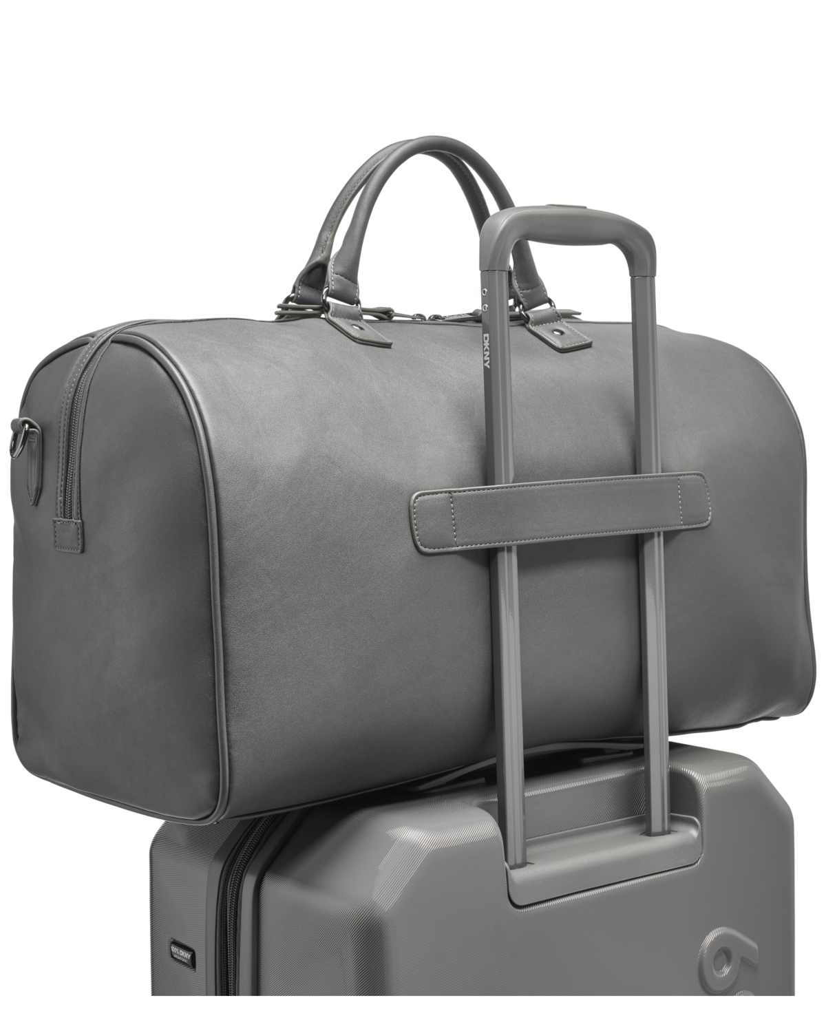 Dkny Clean Cut 21" Duffel In Dark Gray