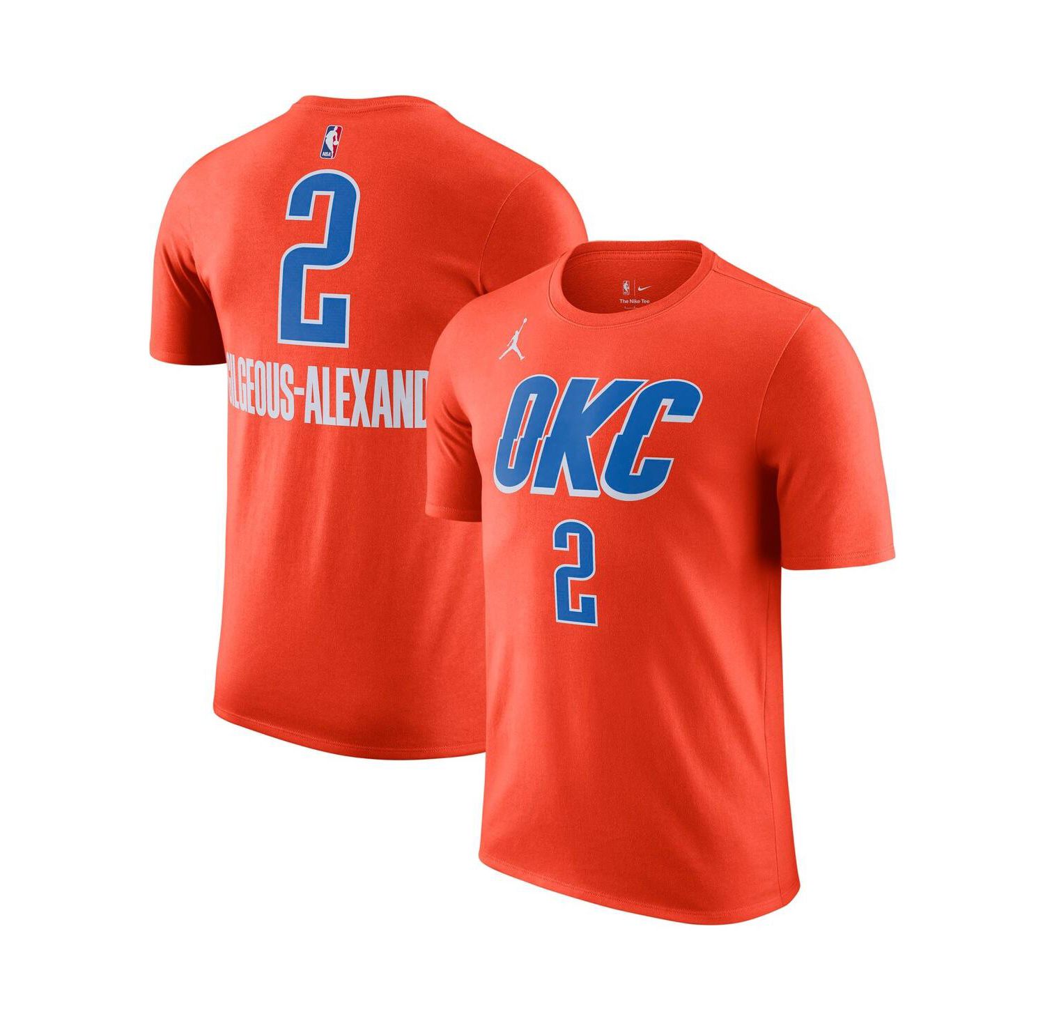 Men's Shai Gilgeous-Alexander Orange Oklahoma City Thunder 2022/23 Statement Edition Name & Number T-Shirt