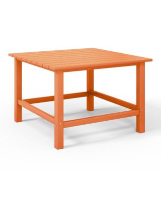 Kids Outdoor Patio Furniture HDPE 30" Wide Square Dining Table