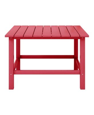 Kids Outdoor Patio Furniture HDPE 30" Wide Square Dining Table