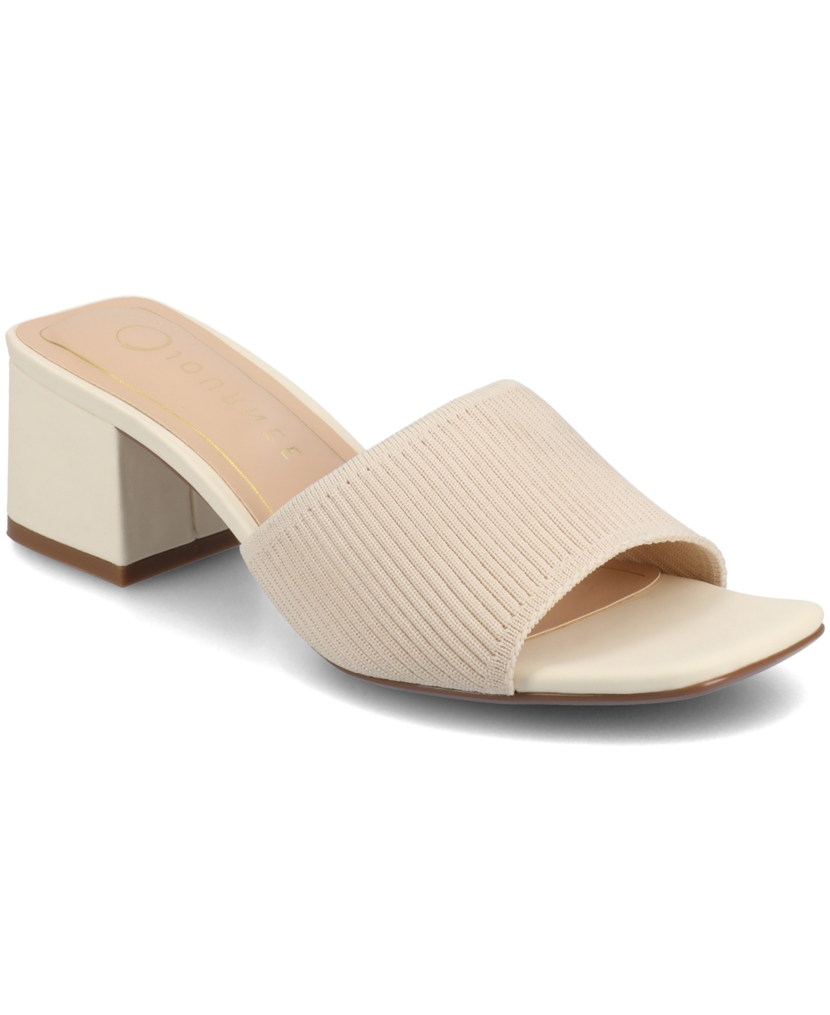 Journee Collection Shilin Slide Sandal In Beige