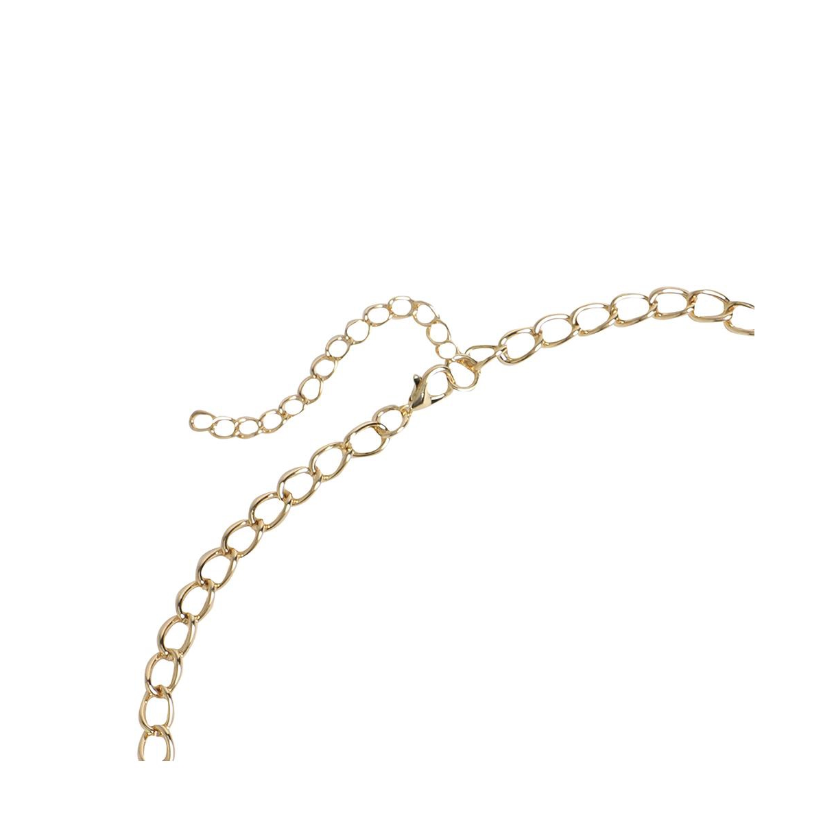 Sohi Party Statement Necklace In Yellow