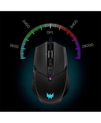 Predator Cestus 335 Gaming Mouse with PixArt 3370 Sensor, Adjustable DPI Settings & 16.8 Million RGB Color Lighting Combinations
