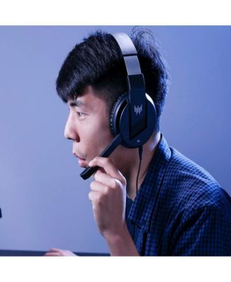 Predator Galea 311 True Harmony Sound Gaming Headset: 50mm Drivers - Rotatable Omni-Directional Mic with On-Cable Controls - Black, NP.HDS11.00B, (Pack of 1)