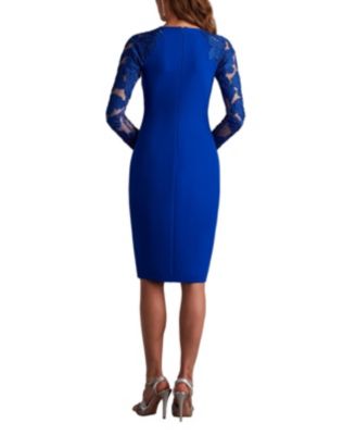 Tadashi Shoji Women's Emille Embroidered Illusion Cocktail