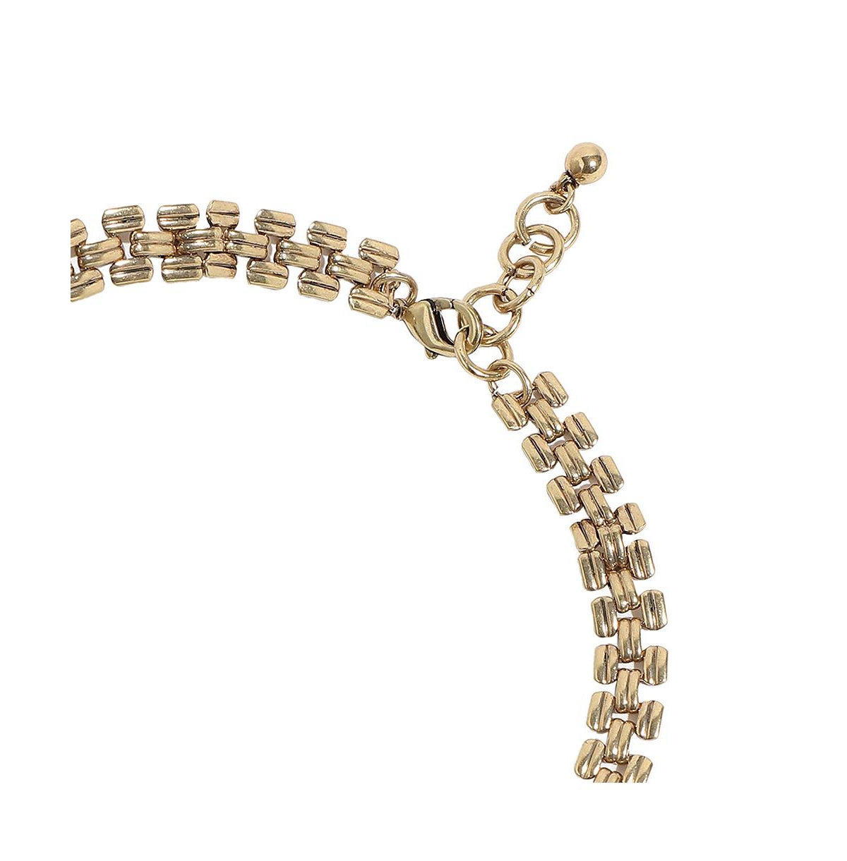 Sohi Party Stone Statement Necklace In Blue