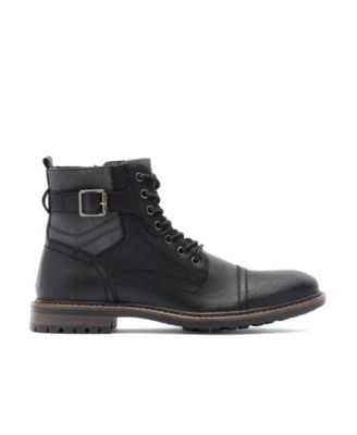 Men's Side Buckle Cap Toe Boot