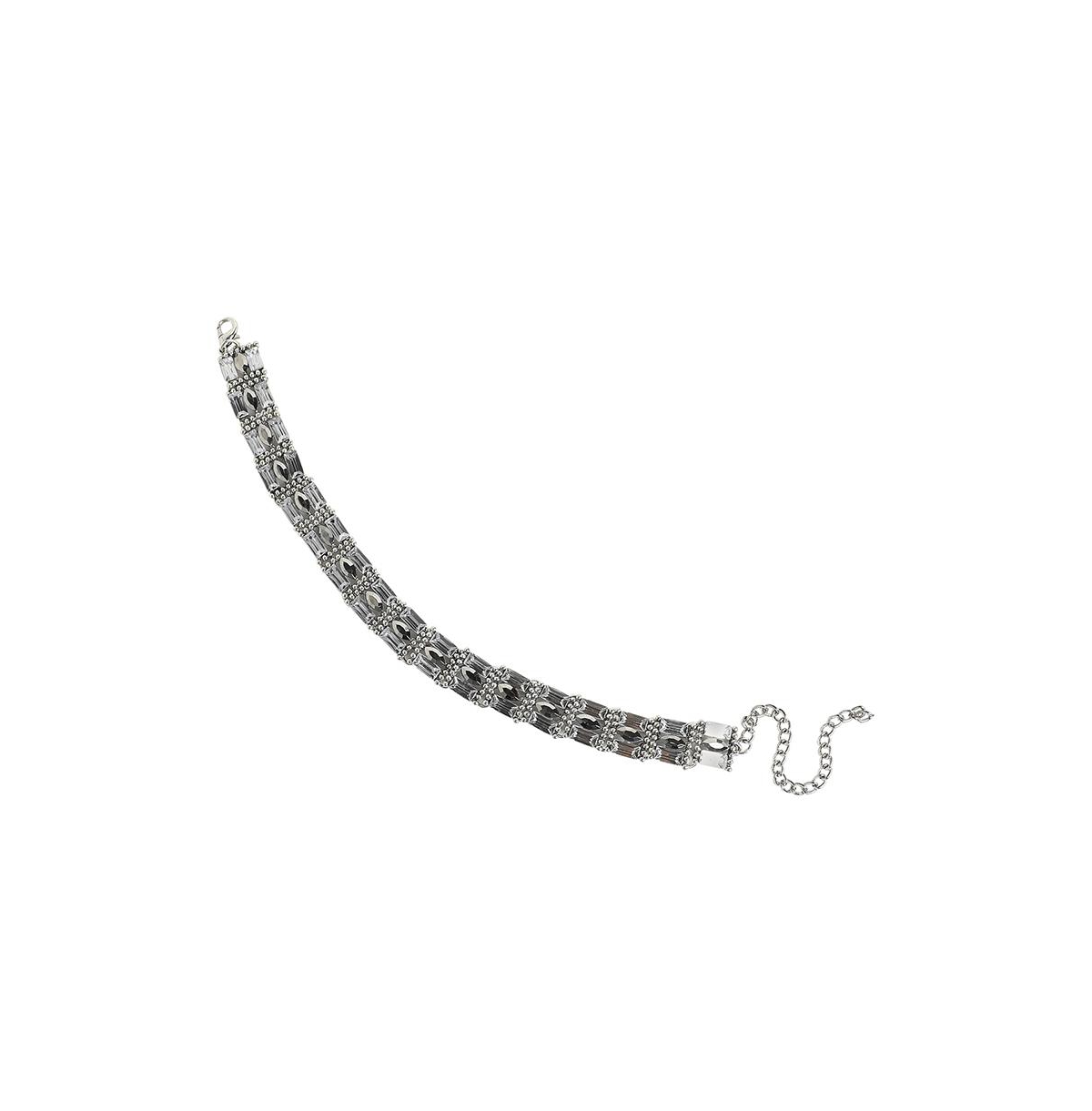 Party Choker Necklace - Silver