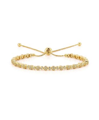 Rhodium Plated Tennis Bracelet