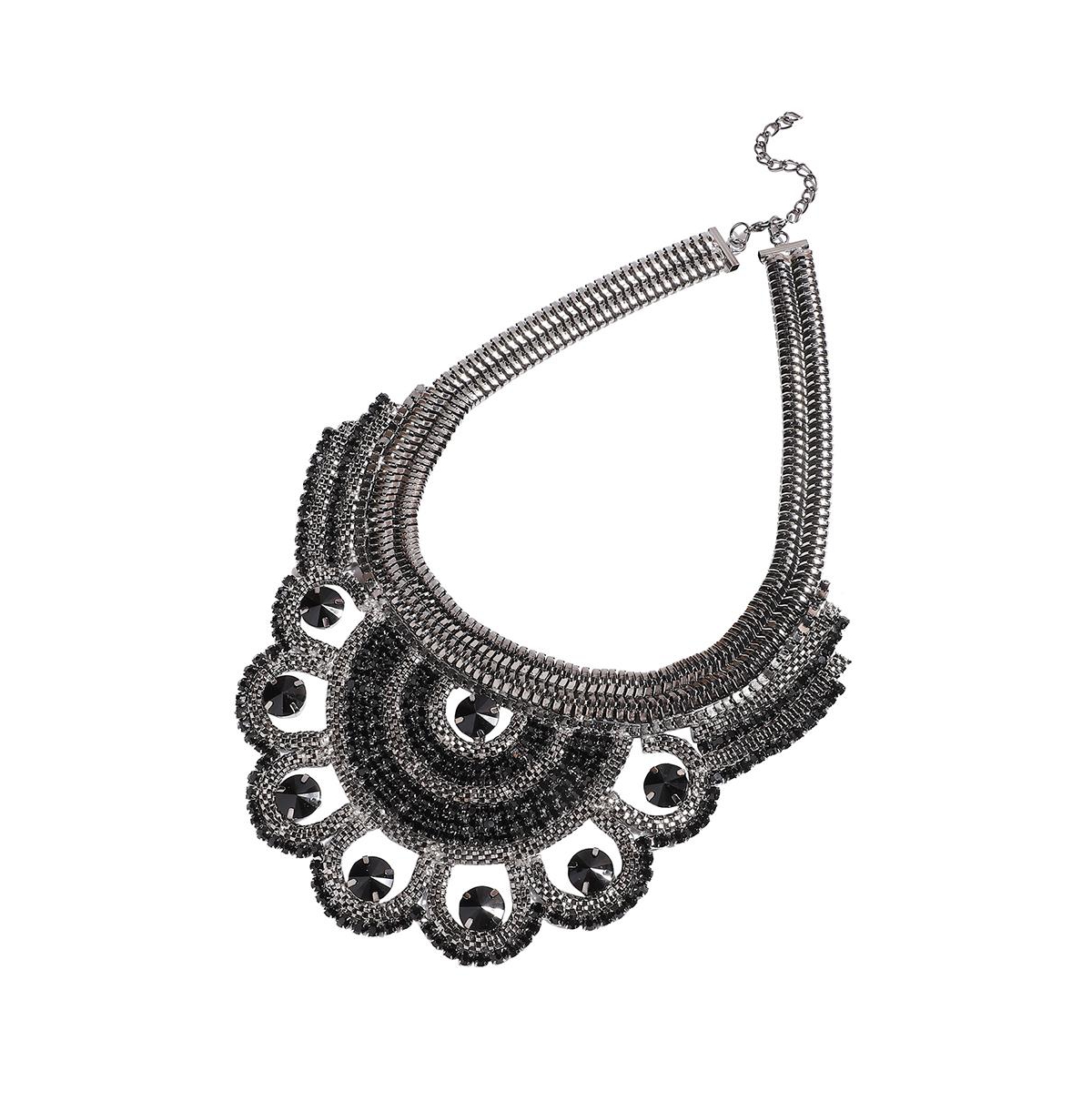 Party Statement Necklace - Black