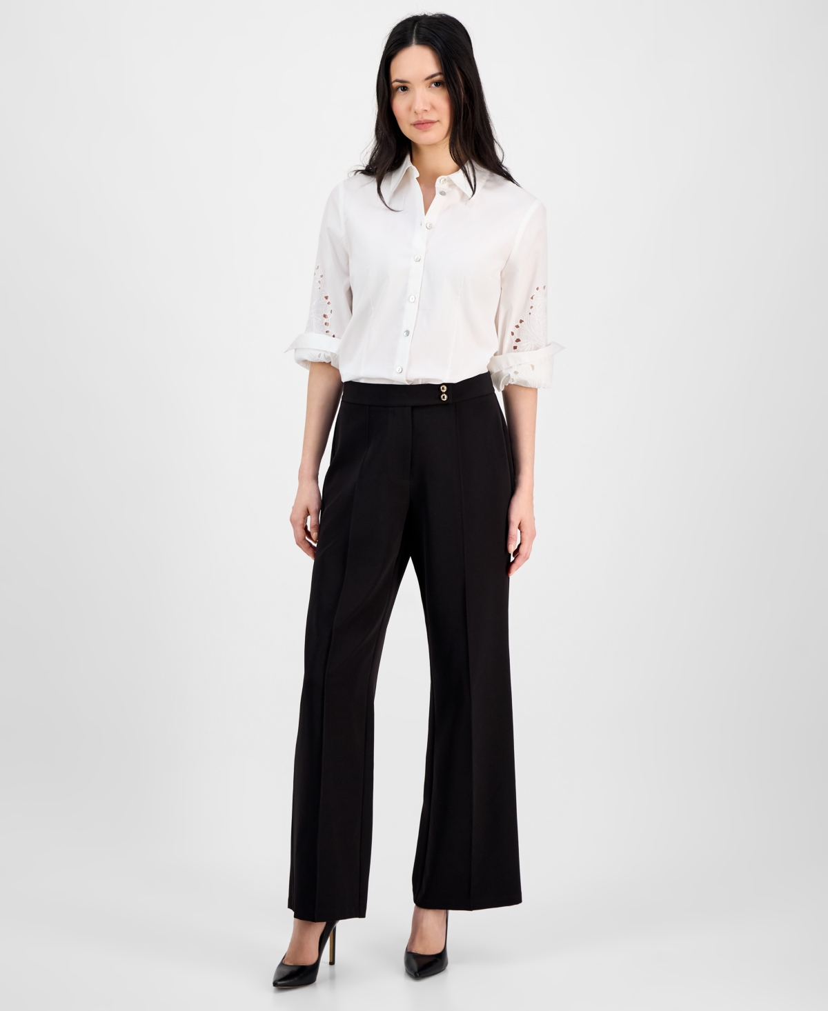 Women's High-Rise Wide-Leg Pants - Evening Navy