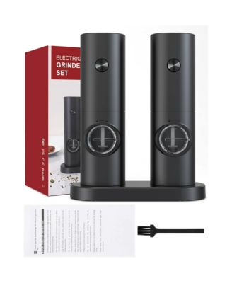Adjustable Coarseness Automatic Battery-Powered Salt and Pepper Grinder Set
