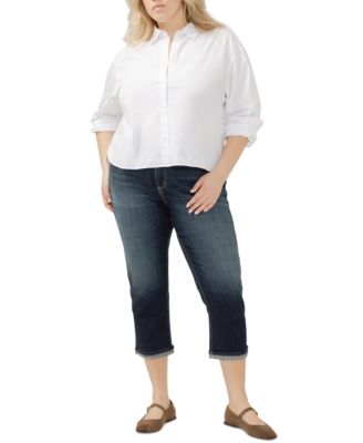 Plus Size Avery Cuffed Denim Jeans