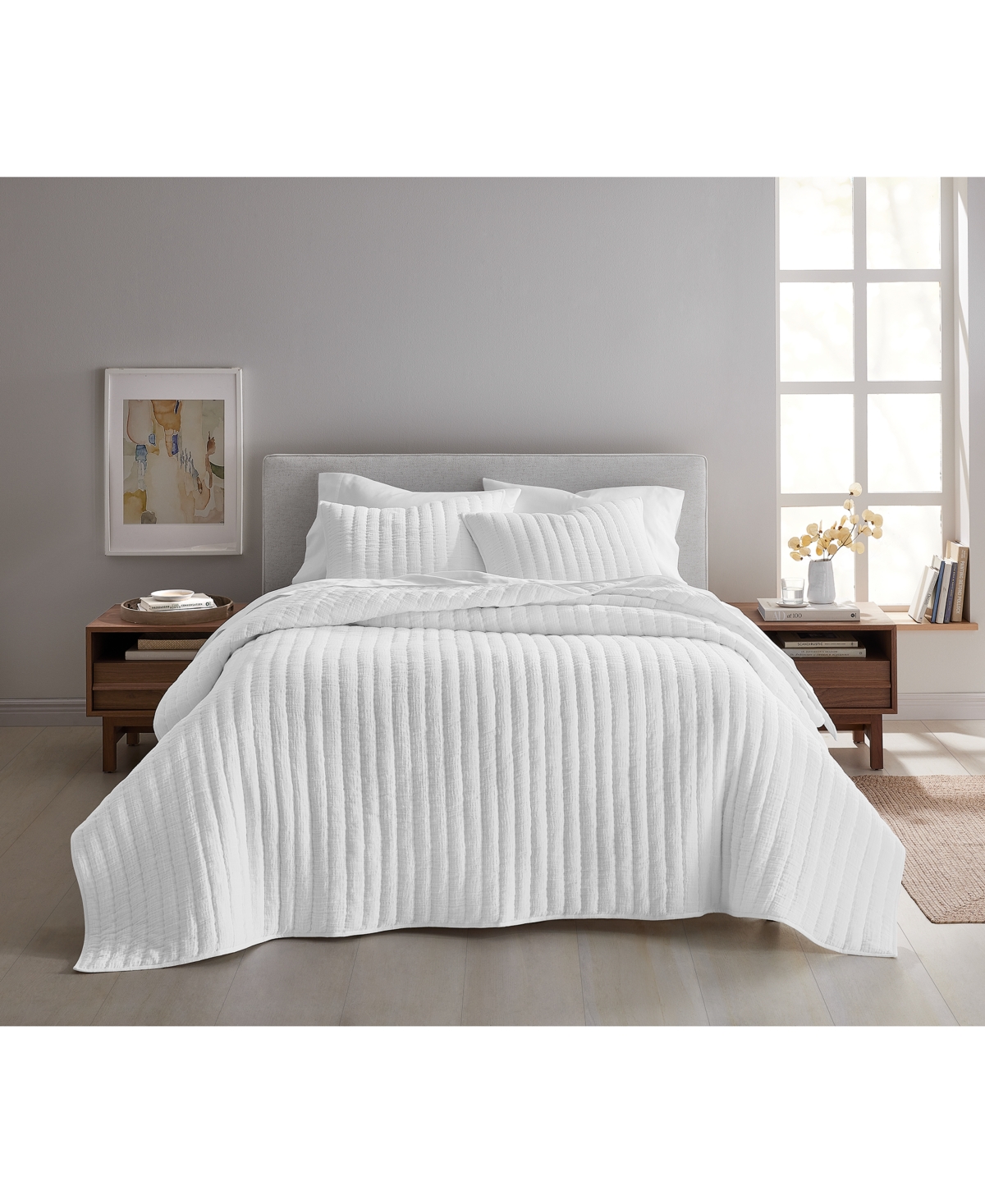 Oake Dream 3-pc. Coverlet Set, Full/queen, Exclusively At Macy's In Fresh White